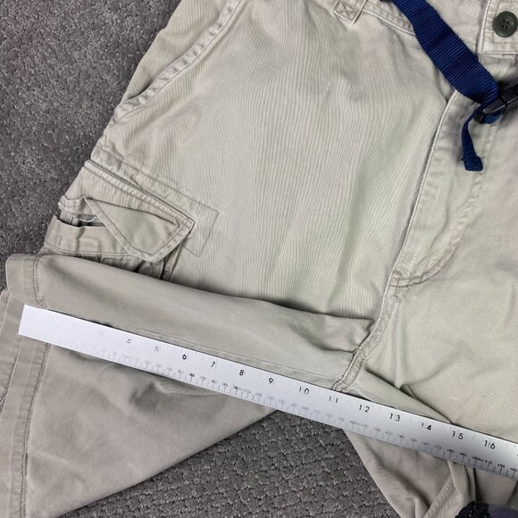 Abercrombie & Fitch Shorts Men's Large Beige Cargo Belt Belted Military Gorpcore - Picture 13 of 13